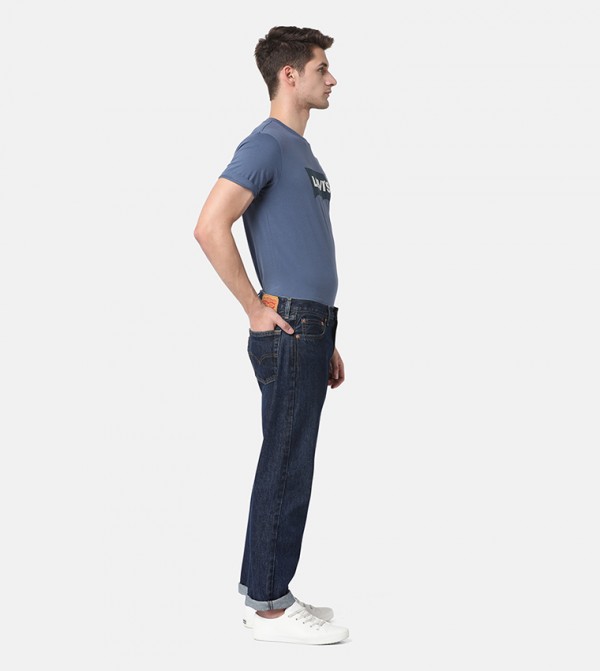 ليفايز رجال - كحلي Straight Jeans