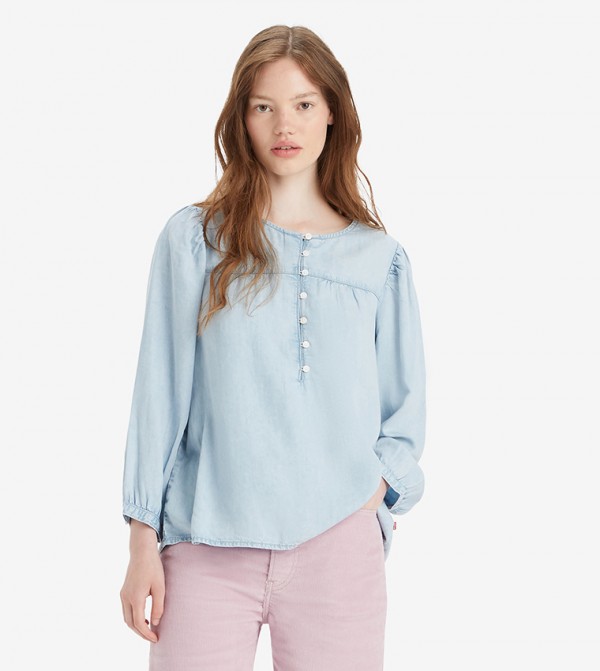 Levi's  Tops - Light Blue Tops & Blouses