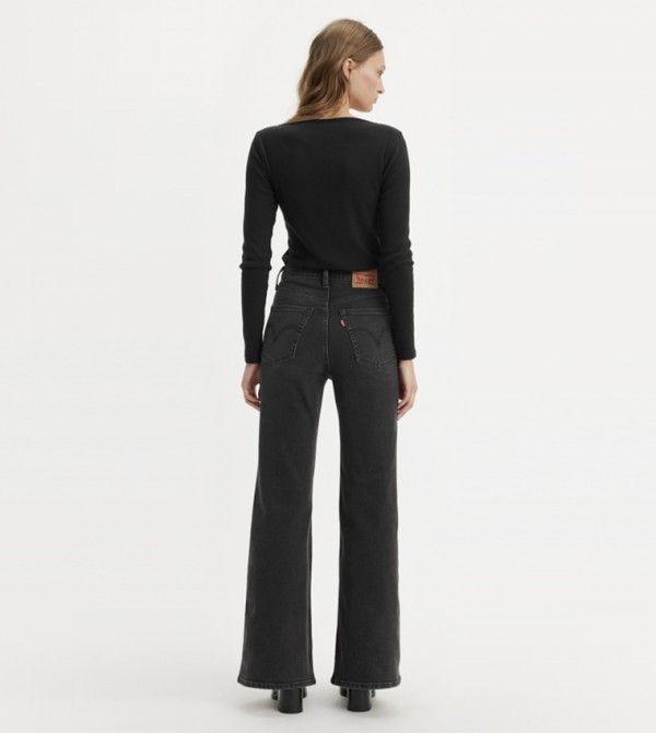ليفايز  ملابس - أسود Wide Leg Jeans
