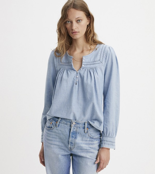 Levi's  Tops - Indigo Tops & Blouses