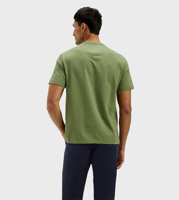 Levi's  T-Shirts - Green Round Neck T-Shirts