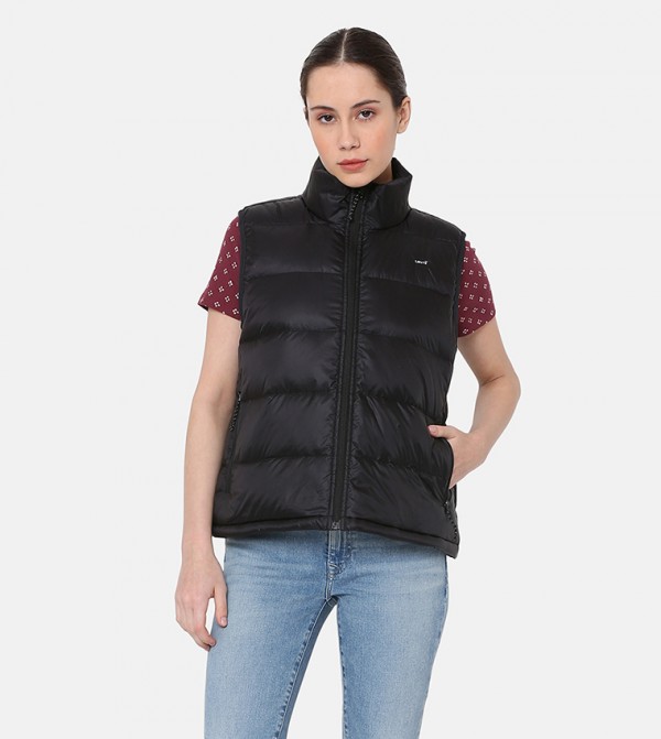 Levi's Puffer & Quilted Jackets - Black Puffer & Quilted Jackets