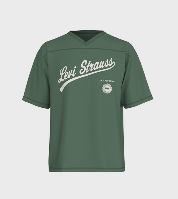 Levi's Levi's - Green V-Neck T-Shirts