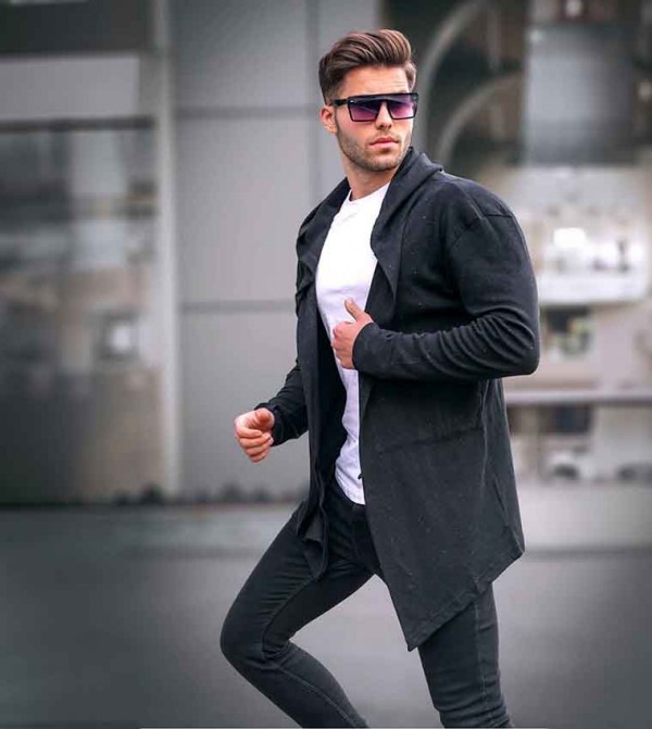 Madmext  - Black Cardigan