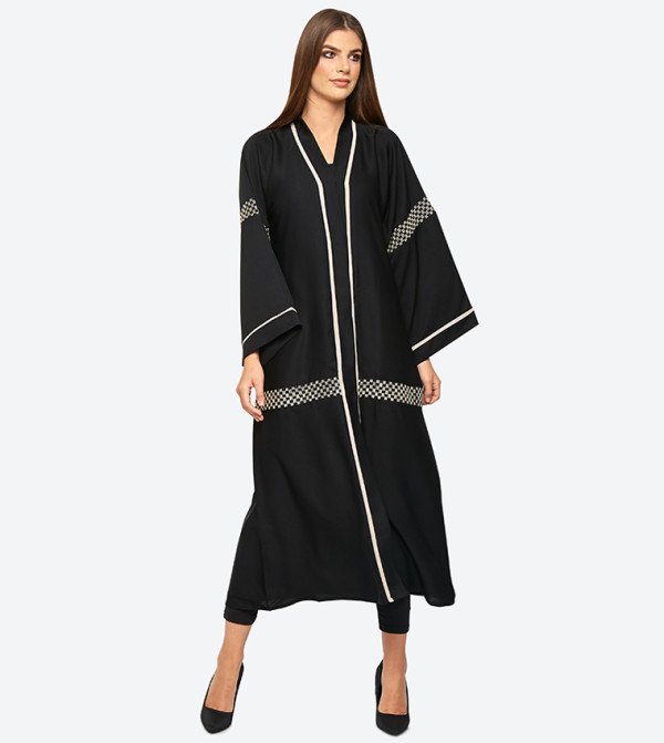 Zahra Abayas  Arabian Clothing - Black Abaya