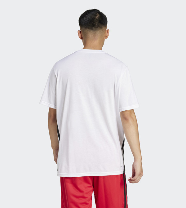 Adidas  Clothing - White T-Shirts & Vests