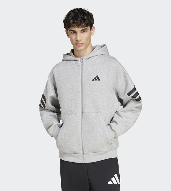 Adidas  Clothing - Grey Jackets