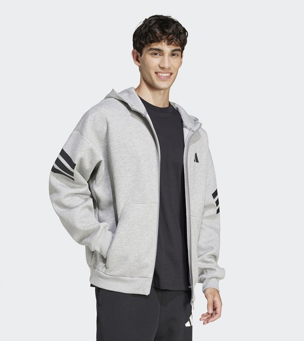 Adidas  Clothing - Grey Jackets