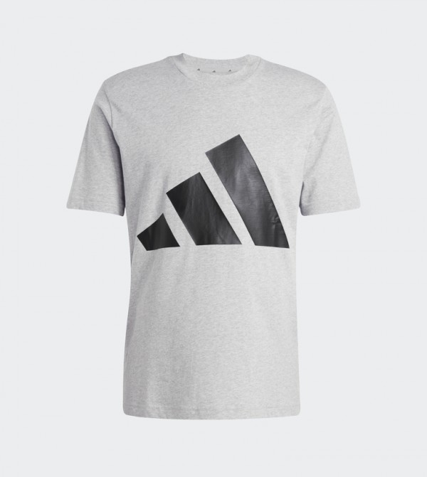 Adidas  - Grey Round Neck T-Shirts