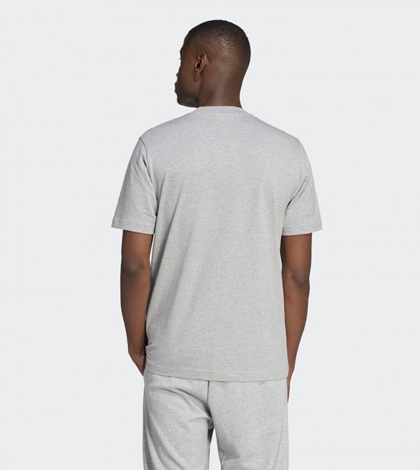 Adidas  - Grey Round Neck T-Shirts