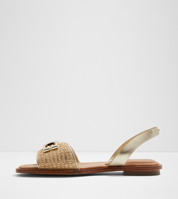Aldo  Sandals - Gold Flat Sandals