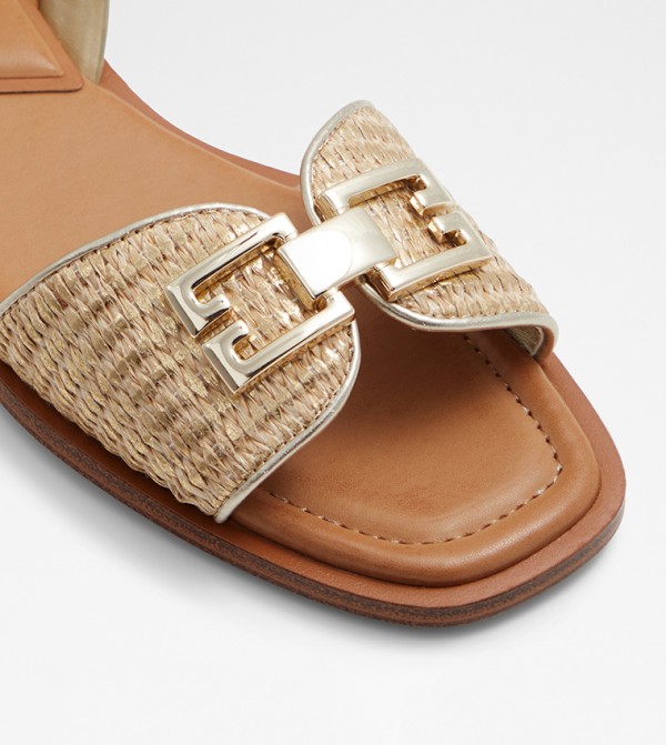 Aldo  Sandals - Gold Flat Sandals