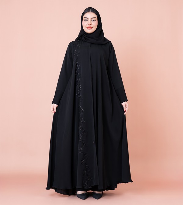 IKKXA  Arabian Clothing - Black Abayas