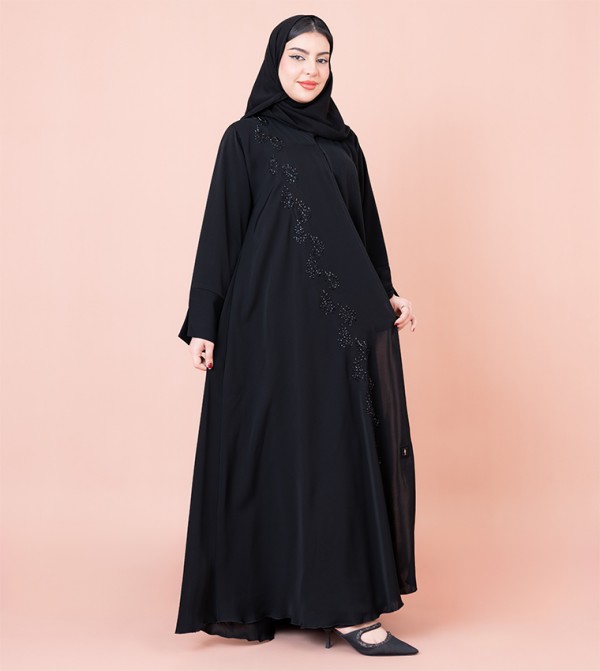 IKKXA  Arabian Clothing - Black Abayas