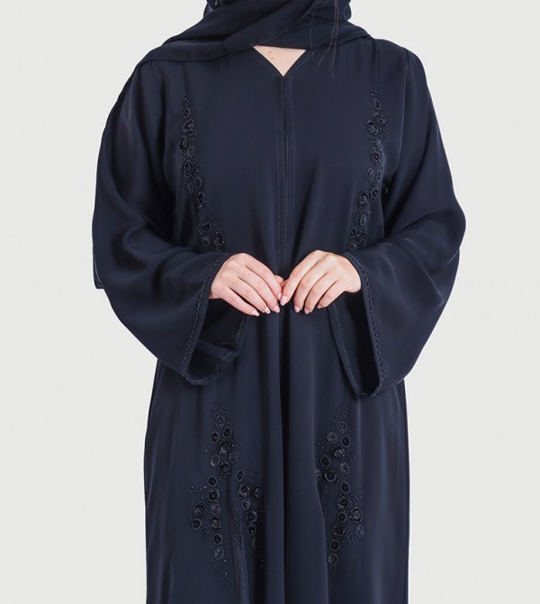 IKKXA  Arabian Clothing - Black Abayas
