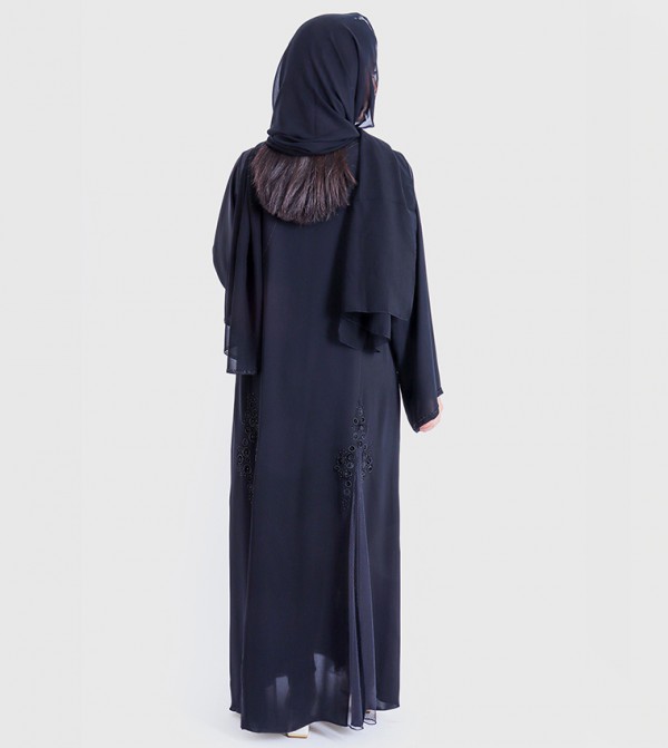 IKKXA  Arabian Clothing - Black Abayas