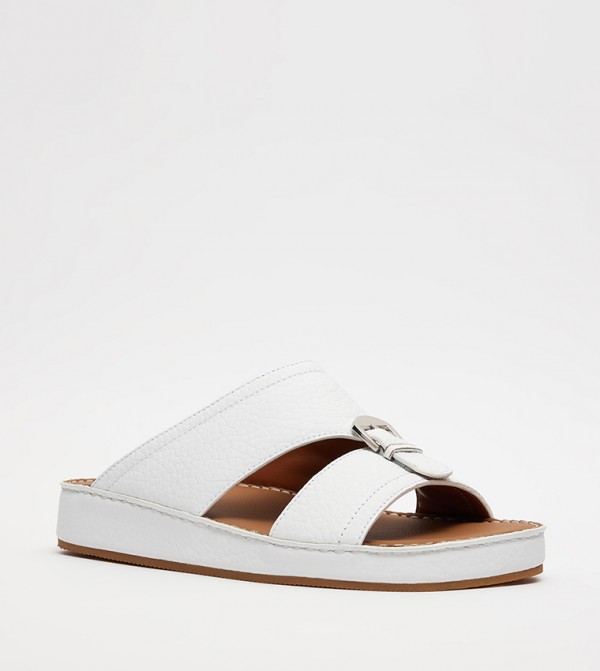 Aldo Sandals - White Arabic Sandals