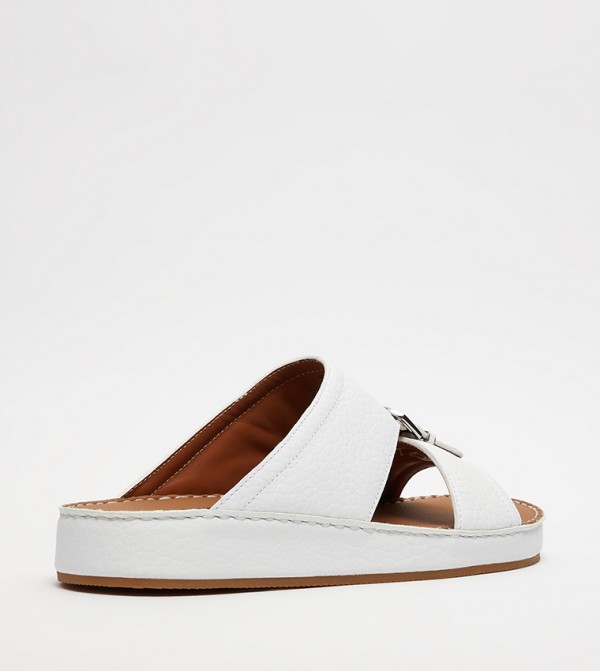 Aldo Sandals - White Arabic Sandals