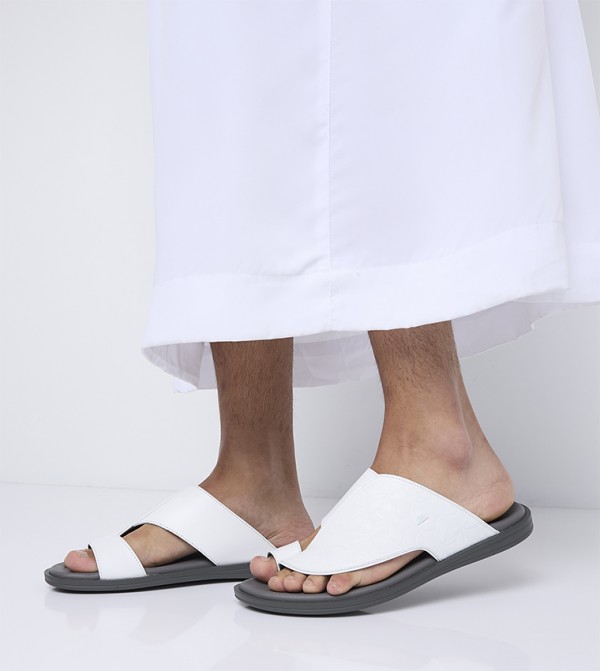 Aldo  Arabic Sandals - White Arabic Sandals