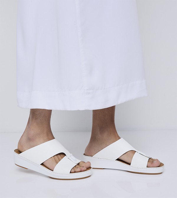 Aldo  Arabic Sandals - White Arabic Sandals