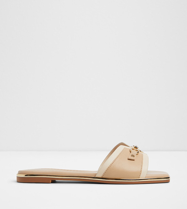 Aldo - Beige Flat Sandals