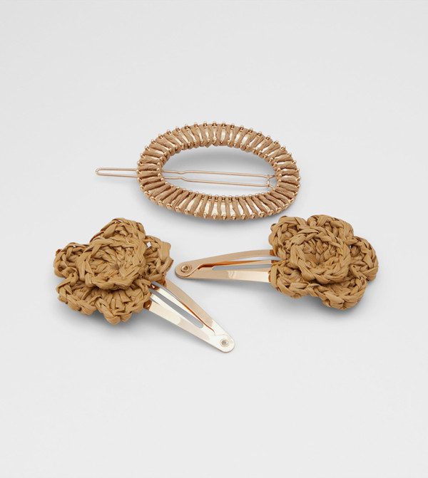 Aldo Accessories  Hair Accessories - Beige Hair Clips