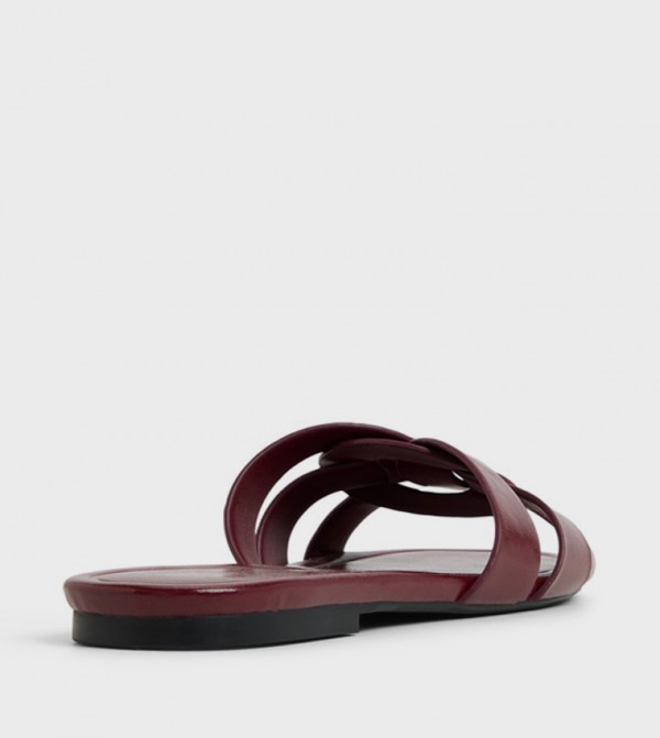Aldo  Sandals - Burgundy Flat Sandals