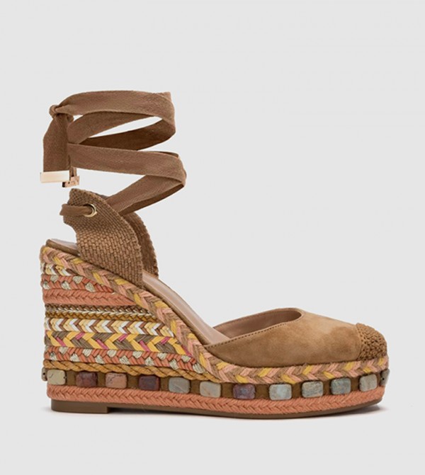 Alma en pena Alma en pena - Camel Wedge Sandals