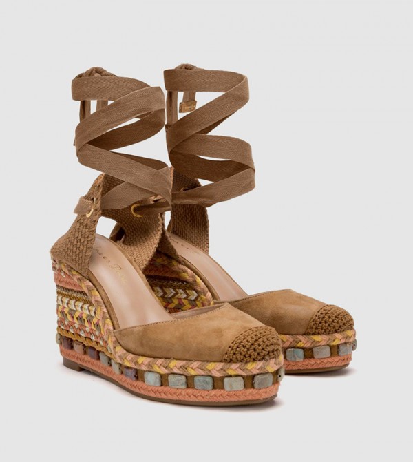 Alma en pena Alma en pena - Camel Wedge Sandals