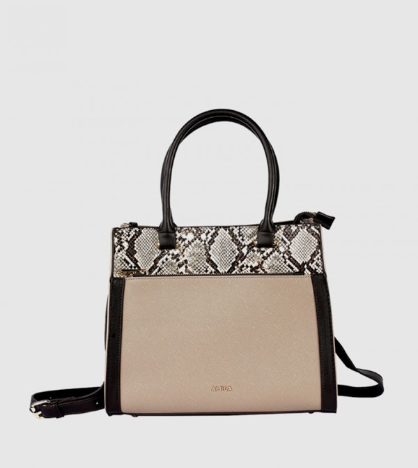 Amica  - Beige Satchel Bags