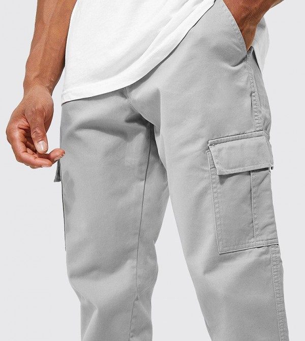 boohooMAN boohooMAN - Grey Cargos