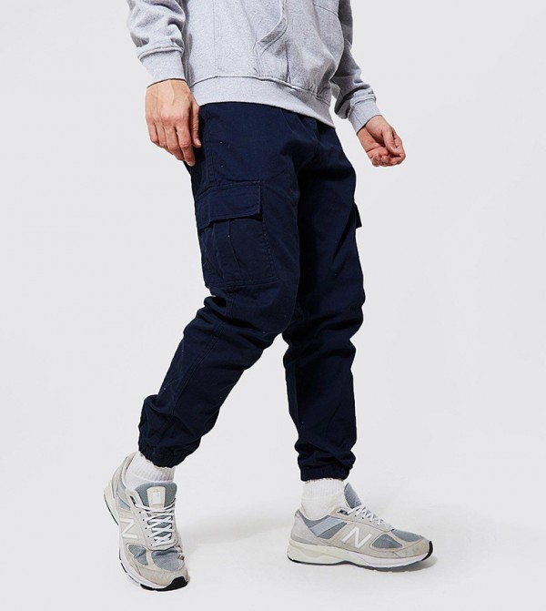 boohooMAN  Cargos - Navy Cargos