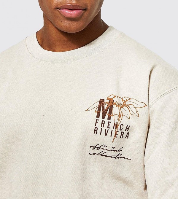boohooMAN  Hoodies & Sweatshirts - Beige Sweatshirts