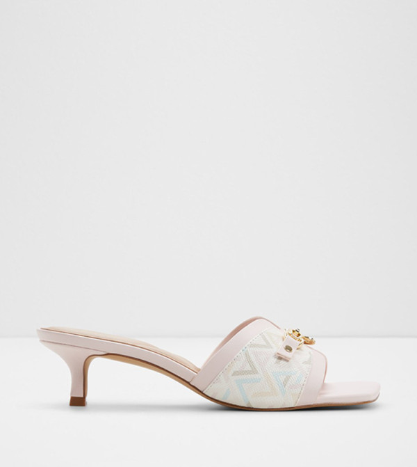 ألدو  صنادل كعب عالي - وردي كعب