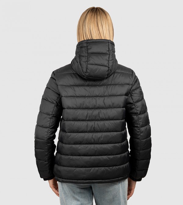 Aeropostale  Puffer & Quilted Jackets - Black Puffer & Quilted Jackets