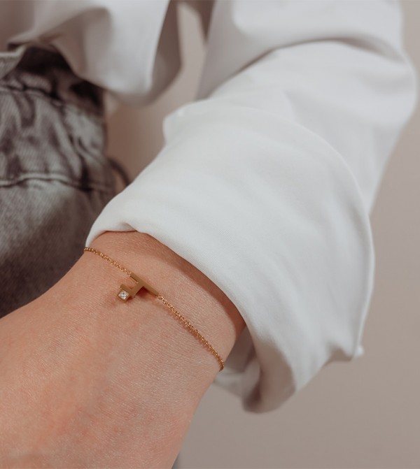 Fluorite Fluorite - Gold Bracelets