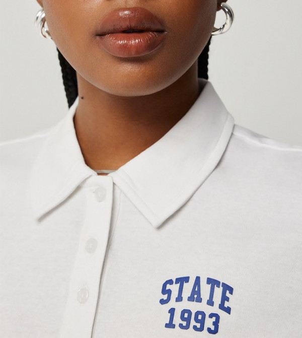 Ardene  - White Polo T-shirts