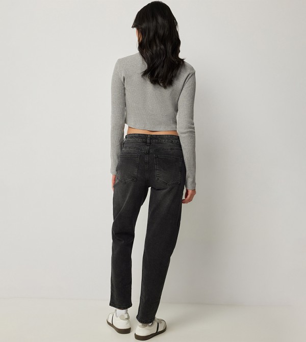 Ardene Ardene - Black Mom Jeans