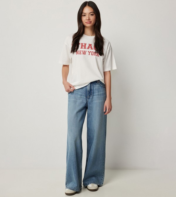 Ardene Ardene - Blue Wide Leg Jeans