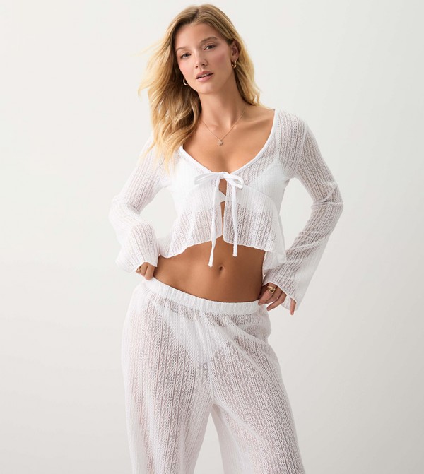 Ardene Ardene - White Cropped Tops