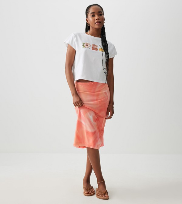 Ardene Ardene - White Short Sleeve T-Shirts