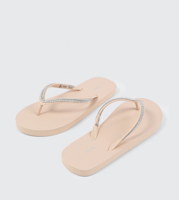 Ardene  - Beige Flip-Flops