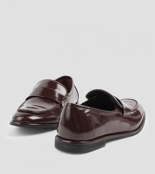 Ardene  - Burgundy Casual Slip-ons