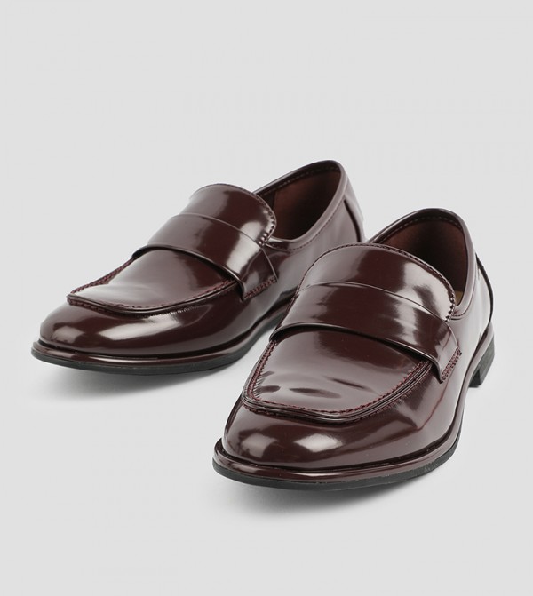 Ardene  - Burgundy Casual Slip-ons