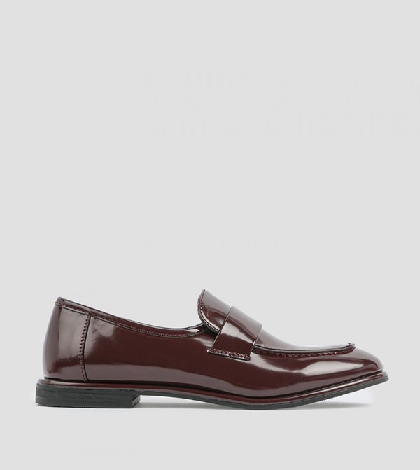 Ardene  - Burgundy Casual Slip-ons