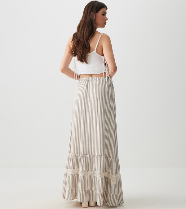 Ardene  Skirts - Beige Maxi Skirts