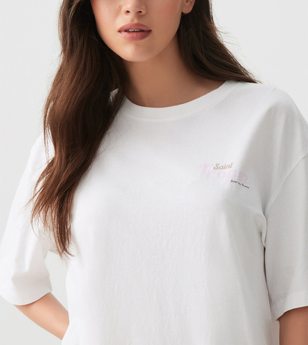 Ardene Ardene - White Short Sleeve T-Shirts