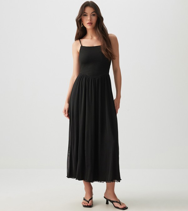 Ardene  Clothing - Black Midi Dresses