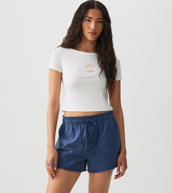 Ardene  Clothing - White Short Sleeve T-Shirts