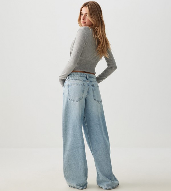 Ardene Ardene - Blue Wide Leg Jeans